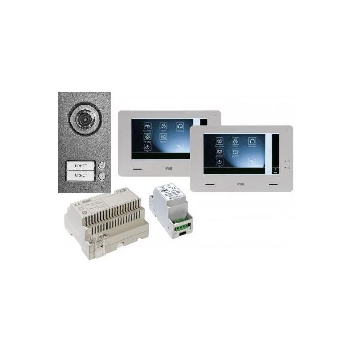 Kit vidéo couleur tactile Mini Note + pour 2 familles main product photo