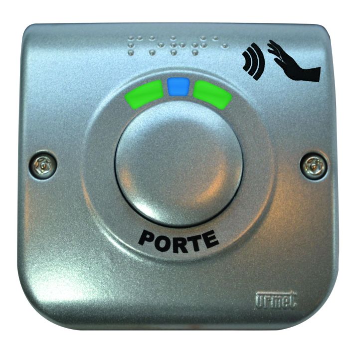 Bouton mains libres zamak gris main product photo
