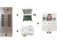 Kit vidéo préprogrammé 16 boutons