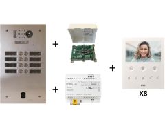 Kit vidéo préprogrammé 8 boutons