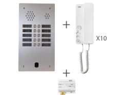 Kit audio préprogrammé 10 boutons