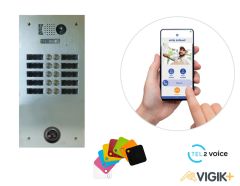 Kit Tel2voice avec contrôle d'accès préprogrammé 10 boutons