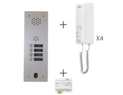Kit audio préprogrammé 4 boutons