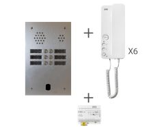 Kit audio préprogrammé 6 boutons