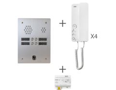 Kit audio préprogrammé 4 boutons