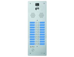 Plaque monobloc vidéo 2 rangées équipée