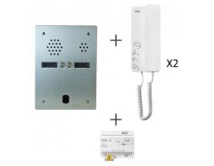 Kit audio préprogrammé 2 boutons