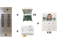 Kit vidéo préprogrammé 18 boutons